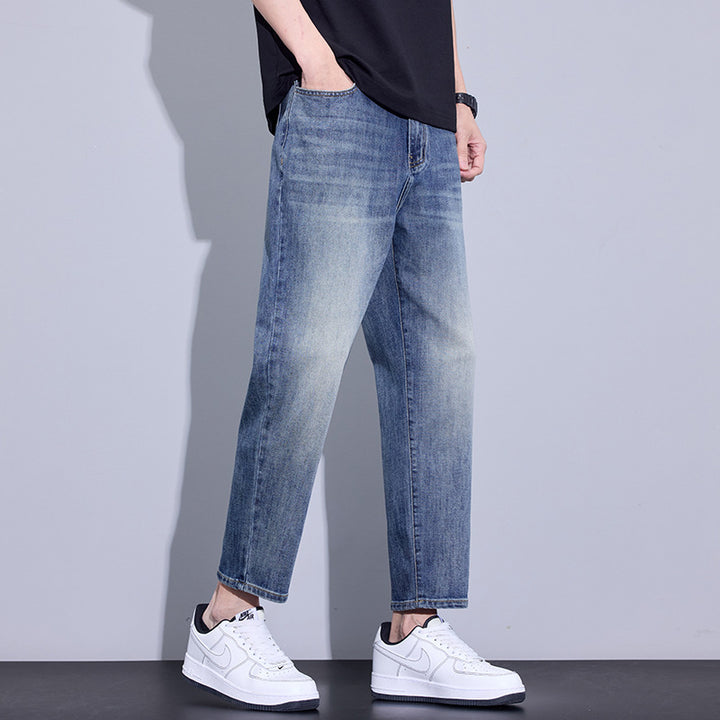 Herren Bequeme Relaxed Fit Jeans Drune