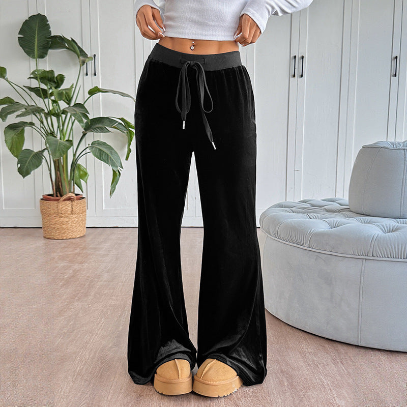 Damen Weite Kompressionshose mit elastischem Bund Drune