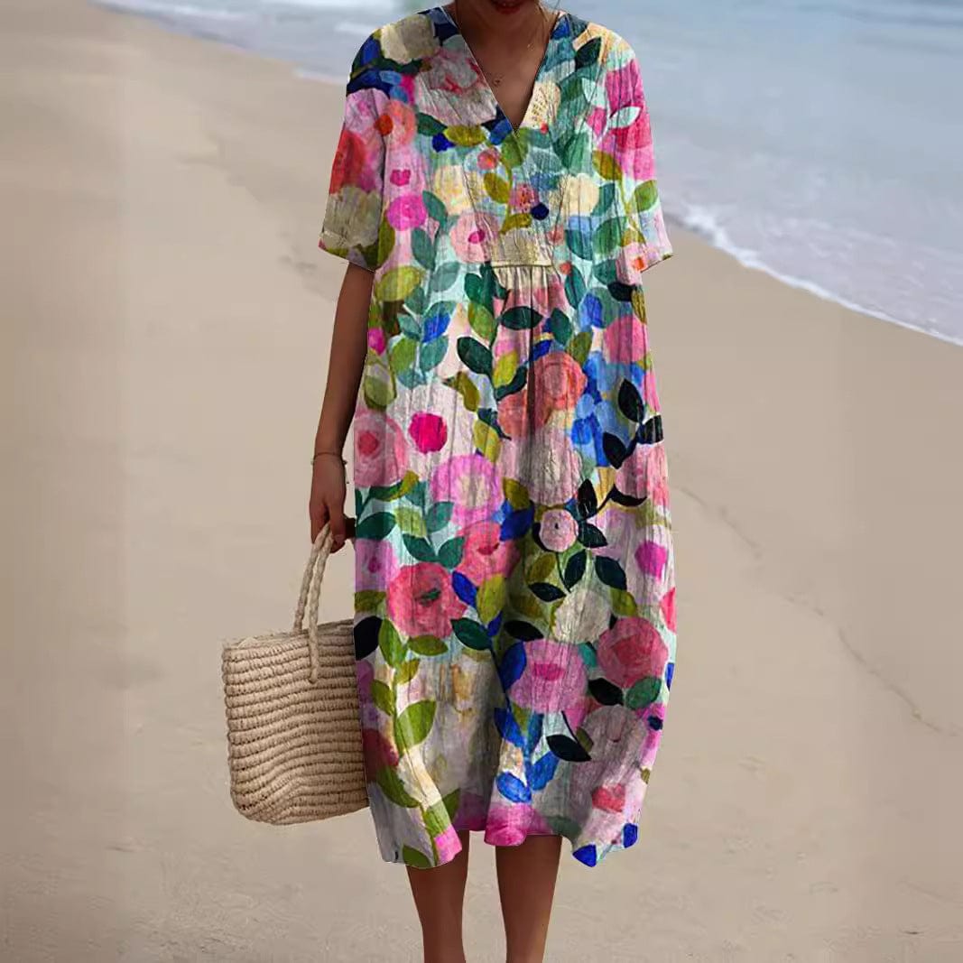Drune | Bunte, Blumige Sommerkleid