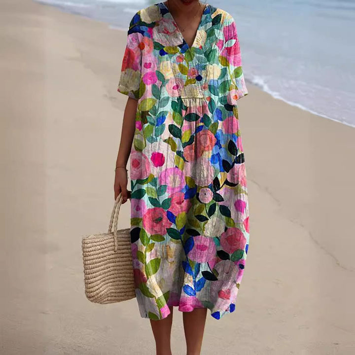 Drune | Bunte, Blumige Sommerkleid