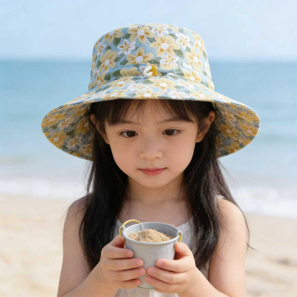 Unisex nan Sonnenhut für Kinder mit verstellbarem Kinnband, breiter Krempe und hohem UV-Schutz Drune