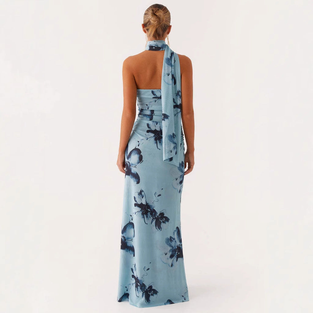 Damen Maxi-Kleid mit floralem Design Drune