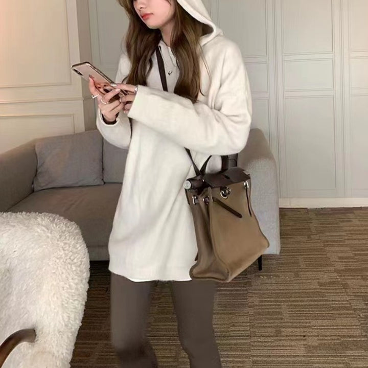 Damen Oversized Hoodie mit lässigem Schnitt und praktischen Taschen Drune