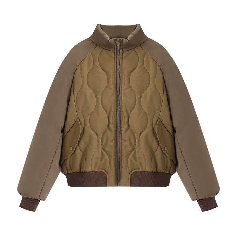 Damen Steppjacke im sportlichen Design mit hohem Kragen und elastischen Bündchen Drune