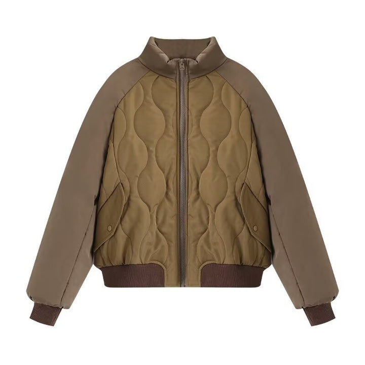 Damen Steppjacke im sportlichen Design mit hohem Kragen und elastischen Bündchen Drune