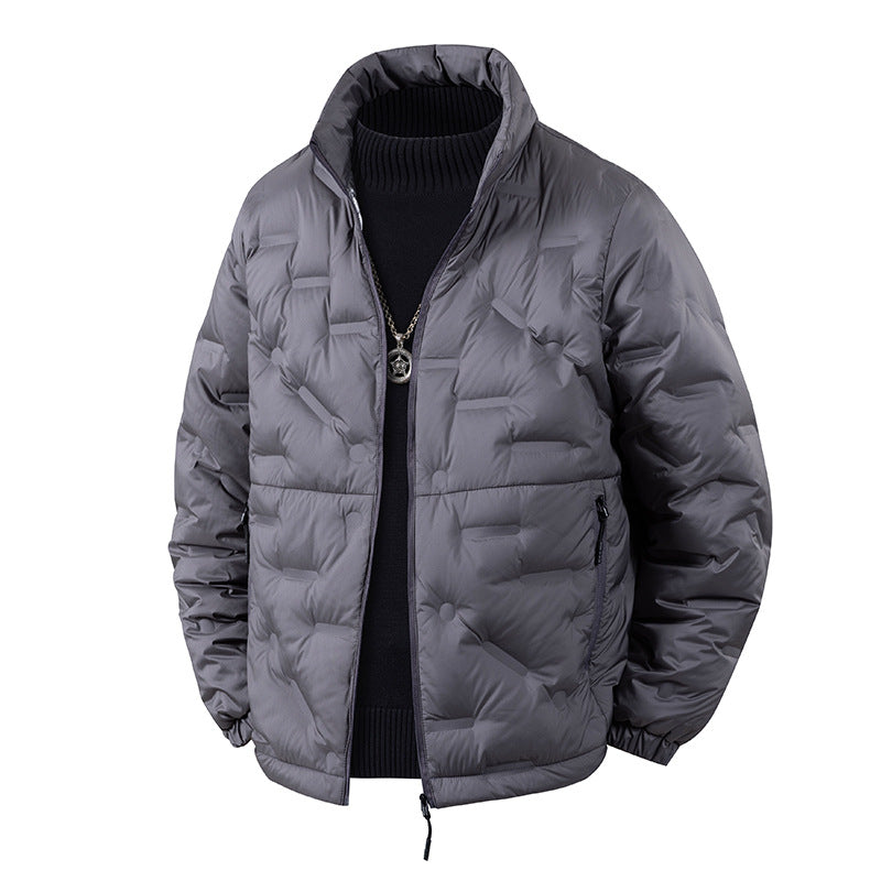 Herren Leichte gesteppte Thermojacke mit Stehkragen und Reißverschlusstaschen Drune