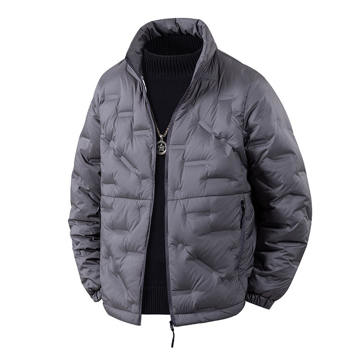 Herren Leichte gesteppte Thermojacke mit Stehkragen und Reißverschlusstaschen Drune