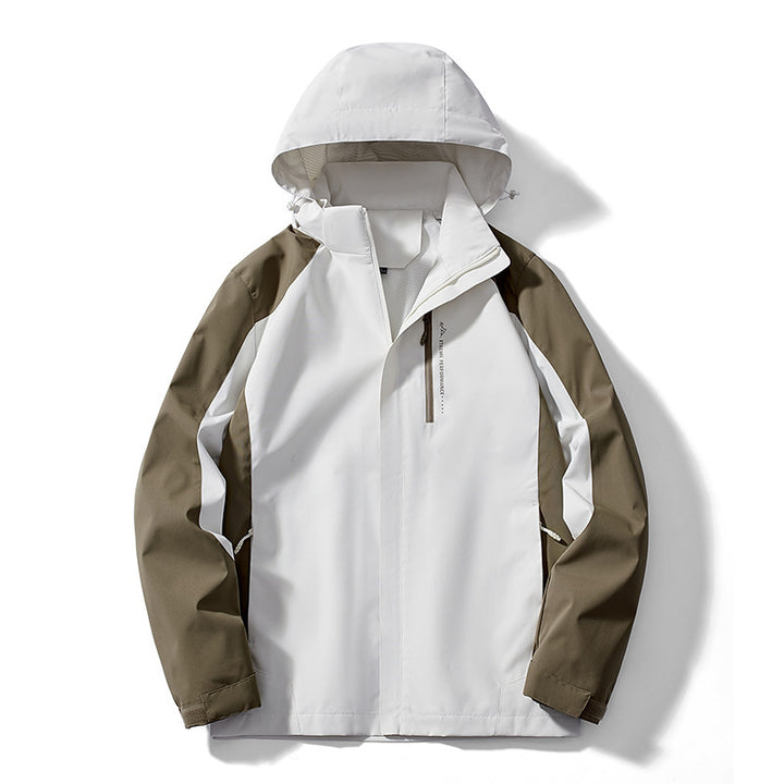 Damen Leichte zweifarbige Softshelljacke mit Kapuze, atmungsaktivem Meshfutter und Brustreißverschluss Drune