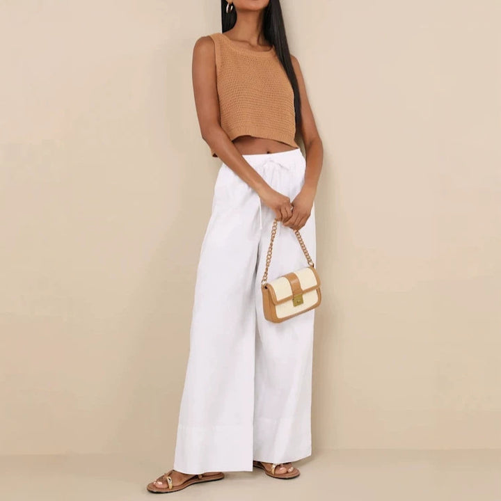 Damen Luftige und bequeme Leinenhose Drune