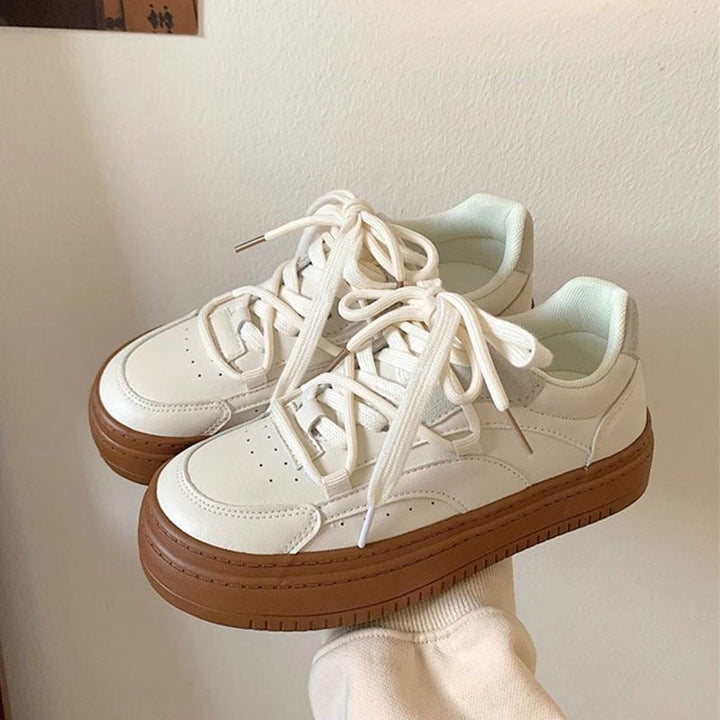 Damen modische Plattform Sneakers Drune