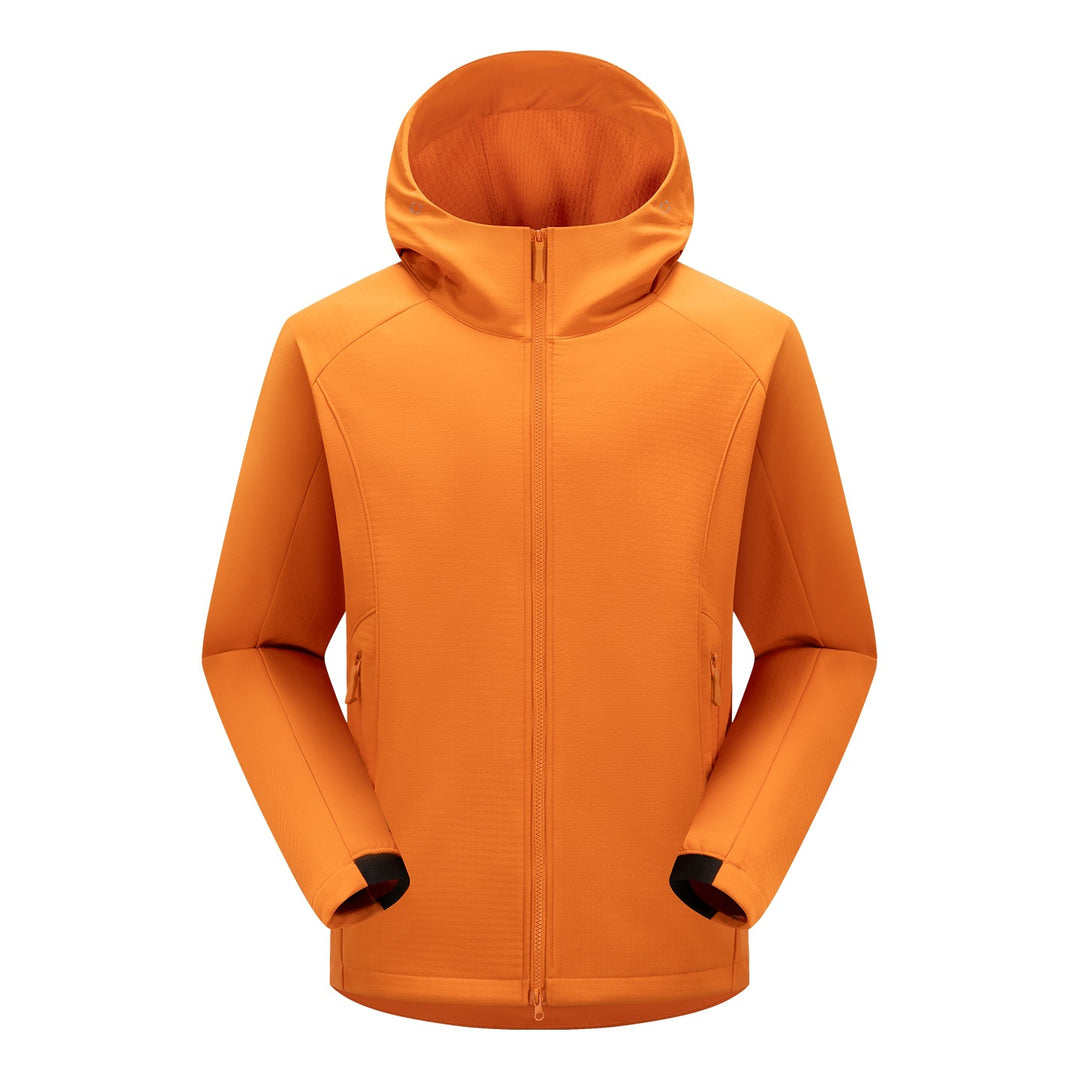 Herren Softshell-Outdoorjacke mit Kapuze, winddichter Membran und ergonomischem Schnitt Drune