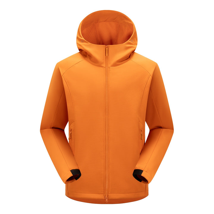 Herren Softshell-Outdoorjacke mit Kapuze, winddichter Membran und ergonomischem Schnitt Drune