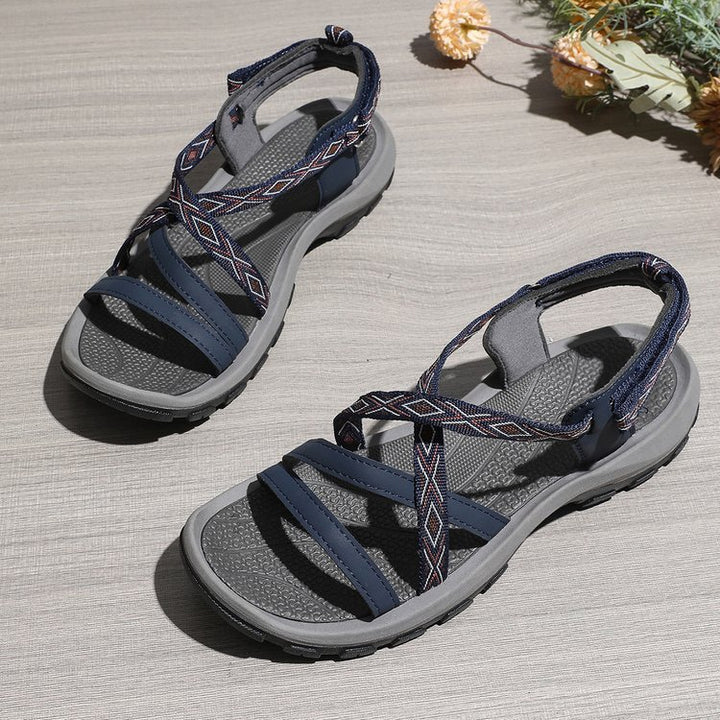Damen Outdoor‑Trekkingsandale mit gepolstertem Fußbett und rutschfester Sohle Drune