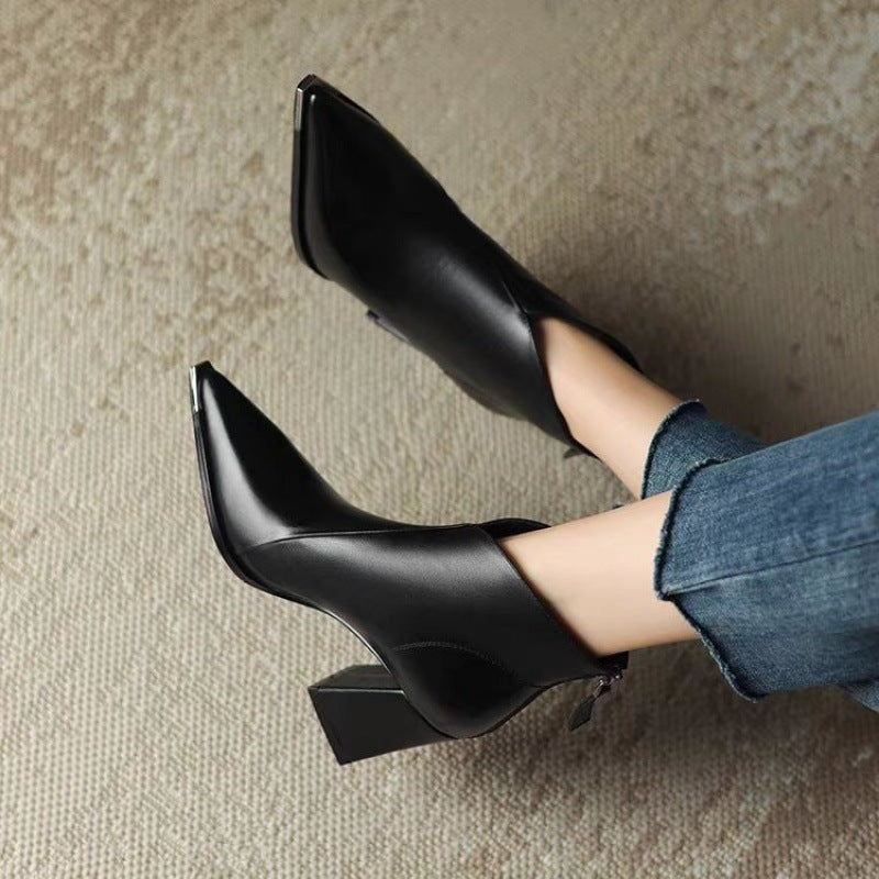 Damen elegante Stiefeletten Drune