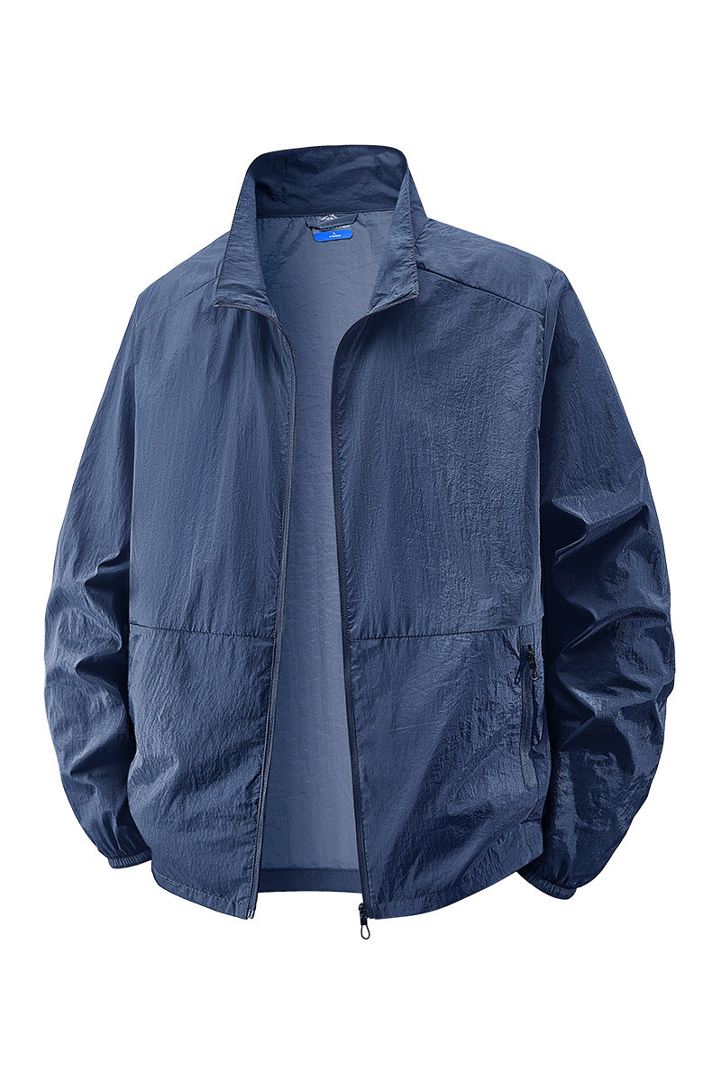 Herren Leichte Windbreaker Jacke Drune
