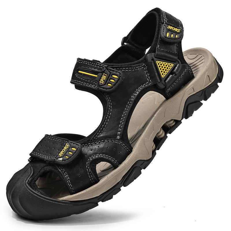 Herren Sportliche Freizeitsandalen mit einem praktischen Klettverschluss und rutschfester Sohle Drune
