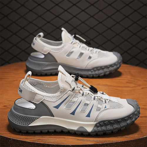 Herren Outdoor-Sandalen mit atmungsaktiven Mesh-Einsätzen und rutschfester Sohle Drune
