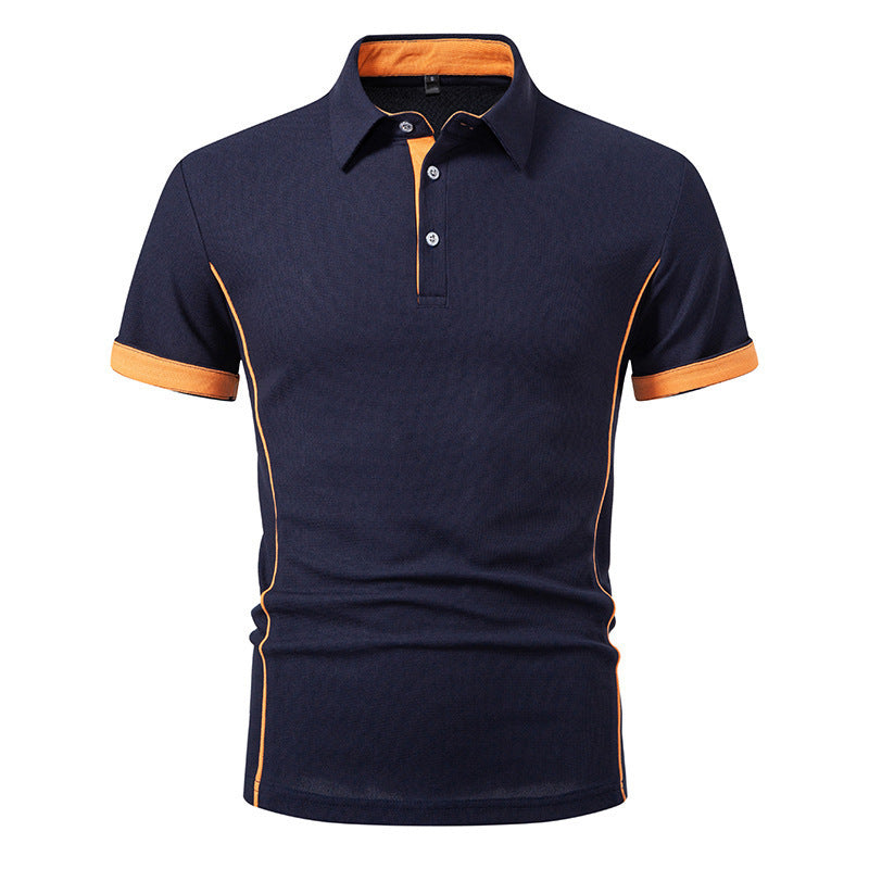 Herren Polo-Shirt mit kontrastierenden Akzenten und atmungsaktiven Eigenschaften Drune