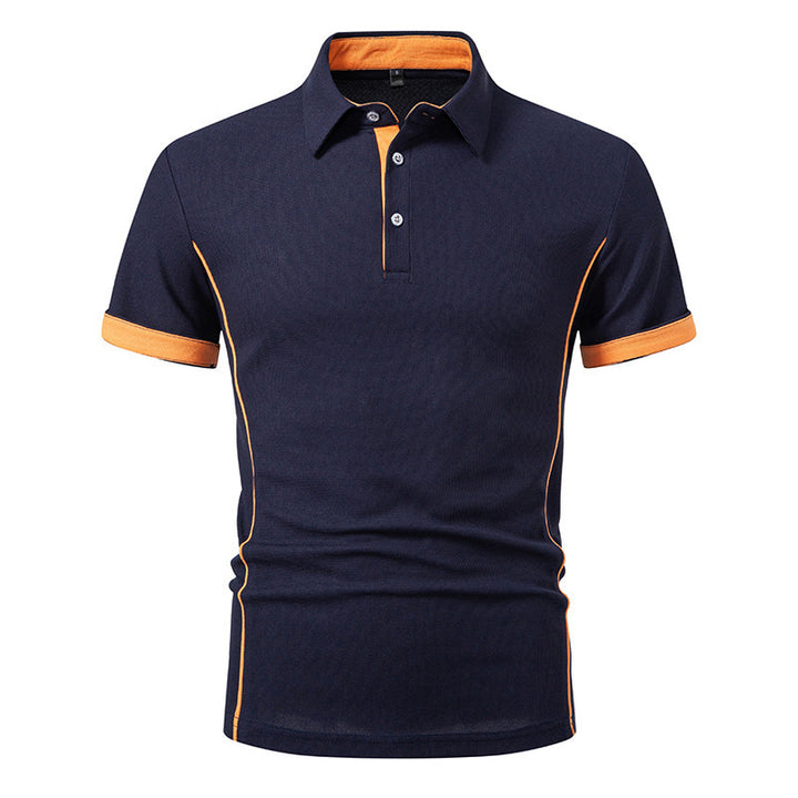 Herren Polo-Shirt mit kontrastierenden Akzenten und atmungsaktiven Eigenschaften Drune