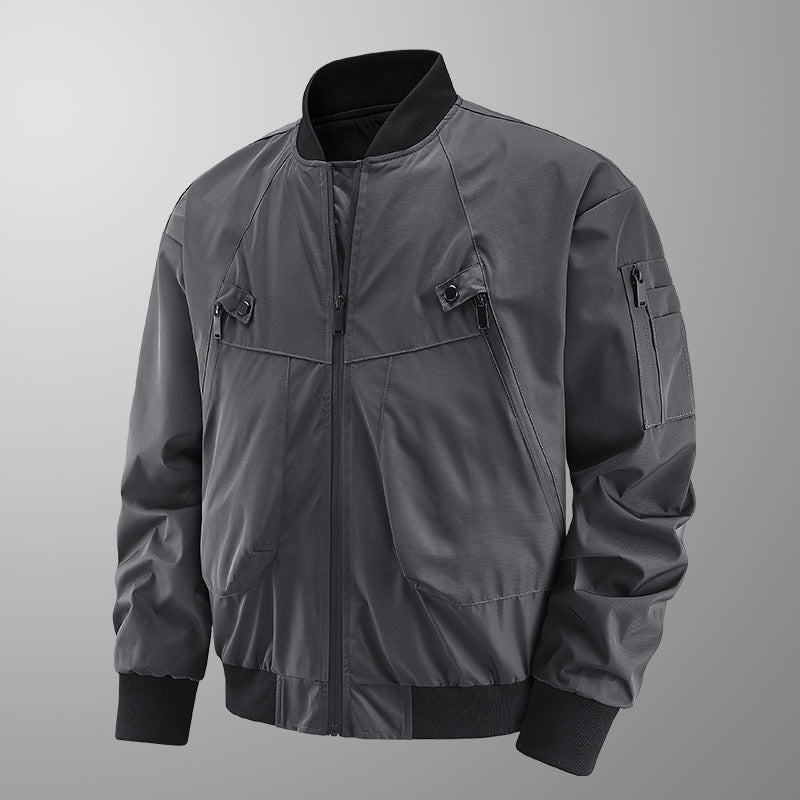 Herren Modische Bomberjacke mit praktischen Taschen
