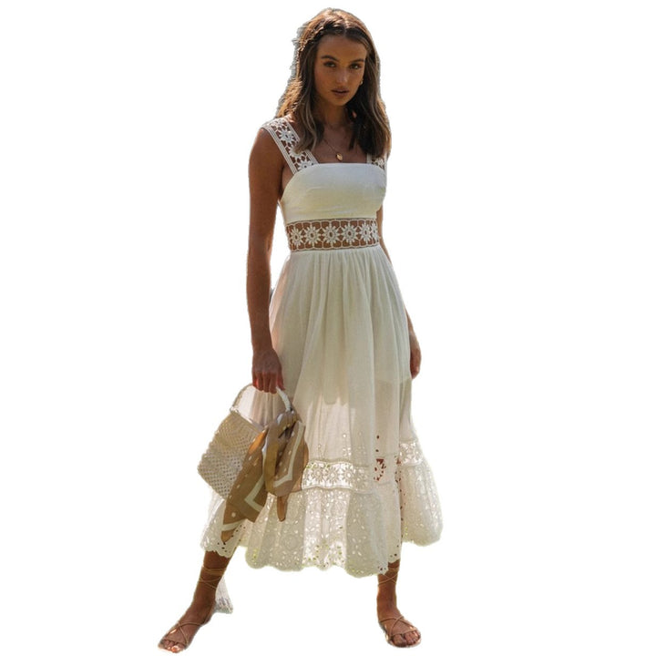 Damen Spitzen-Cocktailkleid Drune