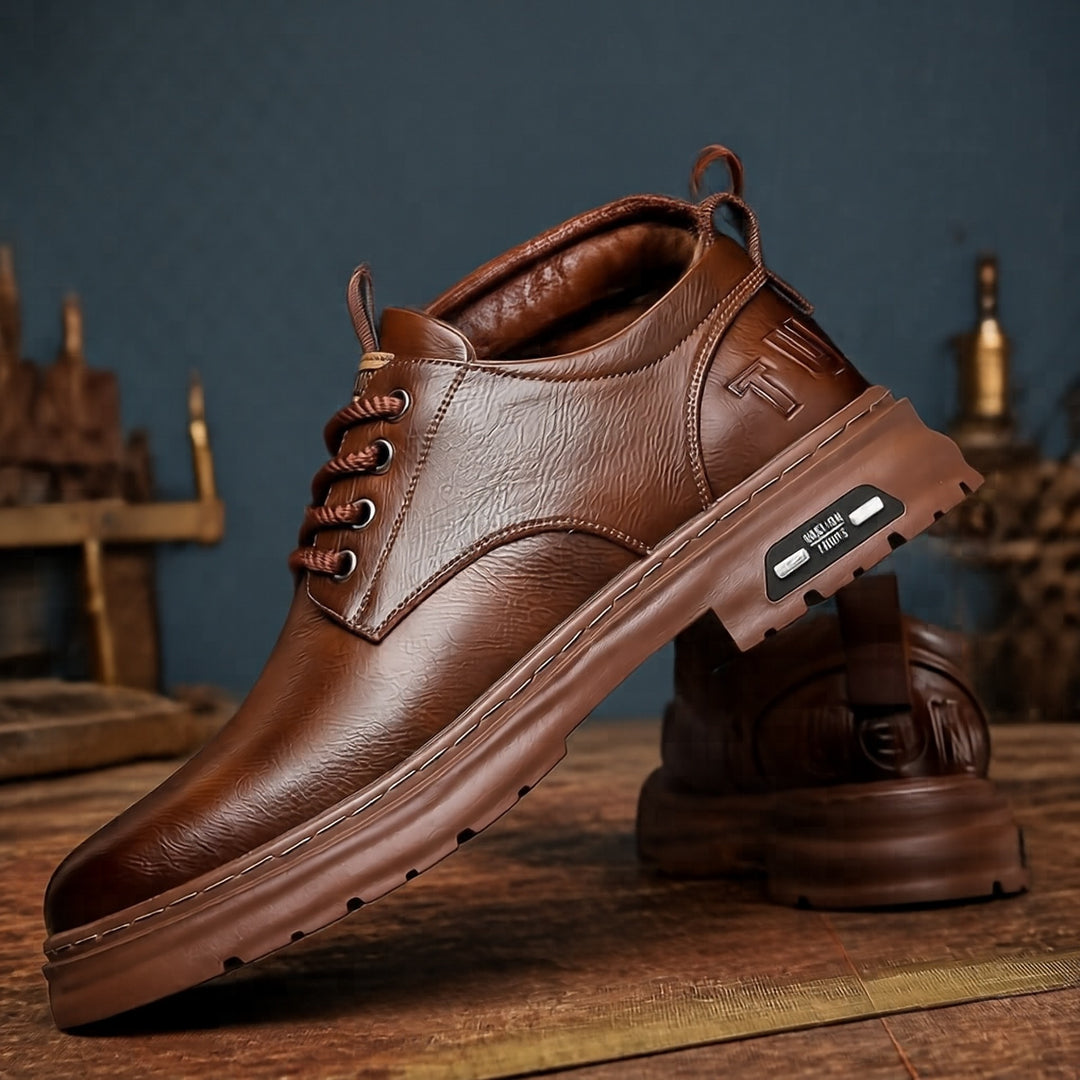 Herren Robuste und elegante Lederschnürschuhe Drune