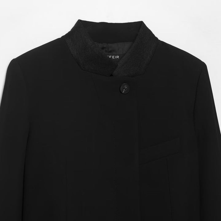 Damen Kurzblazer im Cropped‑Schnitt mit Stehkragen Drune