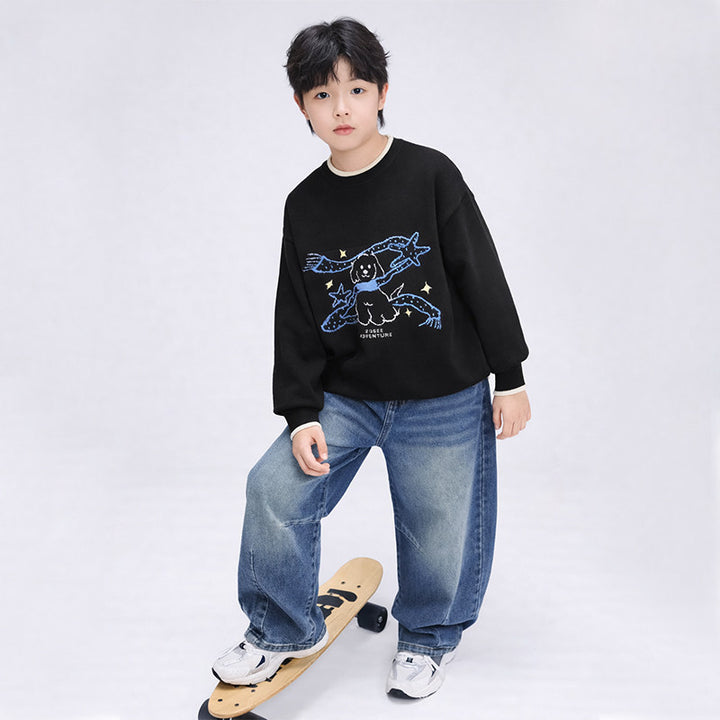 Unisex weite Jeans im Streetwear-Stil Drune