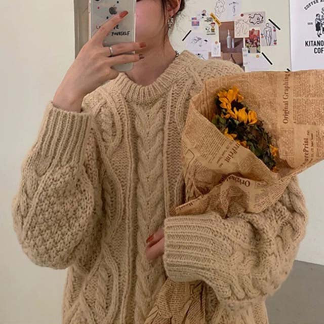 Drune | Pullover Mit Zopfmuster Und Klassischem Look