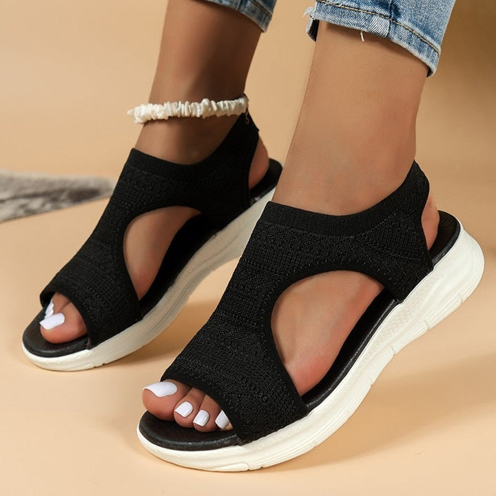 Damen Komfortable und atmungsaktive Sommerschuhe mit elastischen Einsätzen Drune