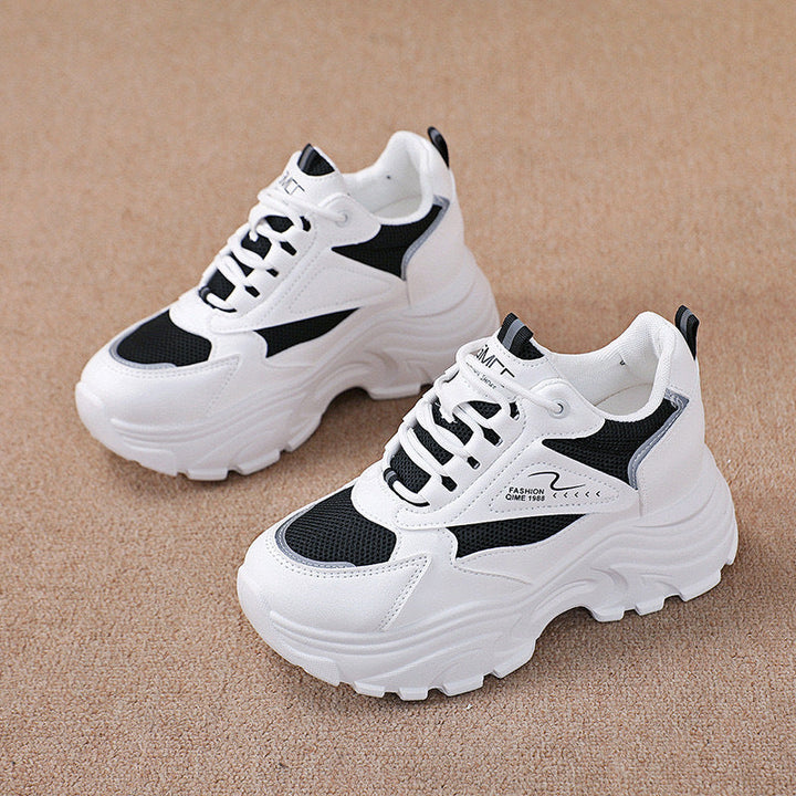Damen Chunky Sneakers mit atmungsaktiver Oberflächenstruktur und dämpfendem Komfort Drune