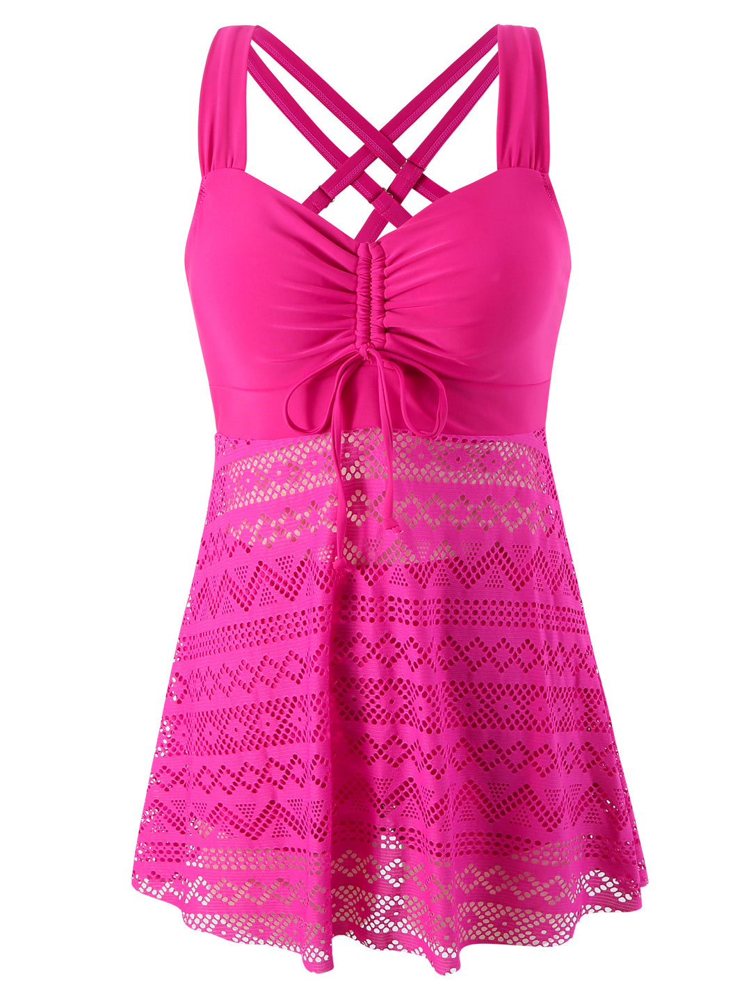 Damen Schwimmkleid mit raffinierter Rückenpartie und sehr elastischer Stoffqualität Drune
