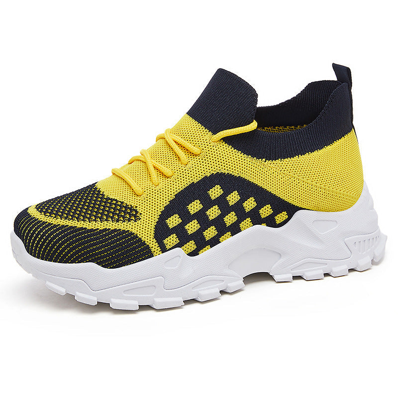 Damen Sportliche Sneaker mit atmungsaktiver Strickoberfläche und flexibler Sohle Drune