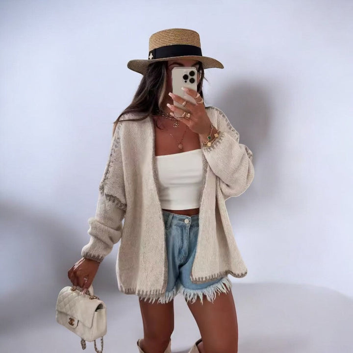 Drune | Elegante Strickjacke Im Overgröße Stil