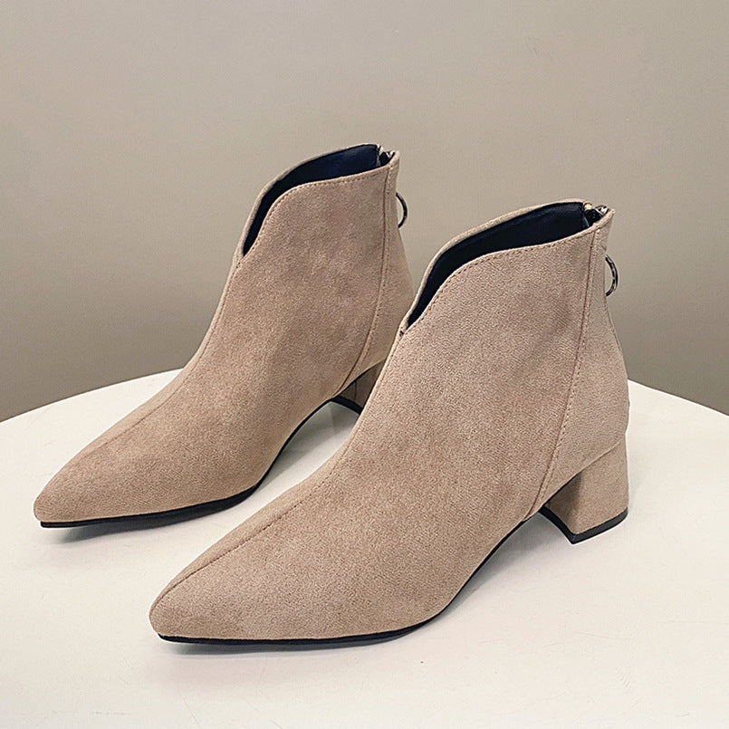 Damen Elegante und bequeme Stiefeletten Drune