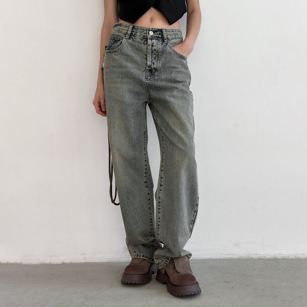 Damen Relaxed Fit Jeans mit lässigem Schnitt und hochwertigen Materialien Drune