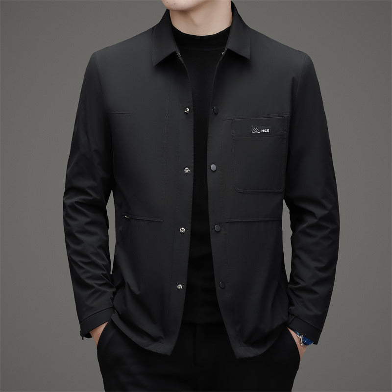 Herren leichte Utility-Jacke mit praktischen Taschen und funktionalem Design Drune