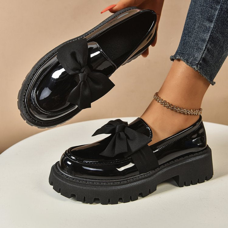 Damen Elegante Slipper mit dekorativer Schleifenverzierung und rutschfester Sohle Drune