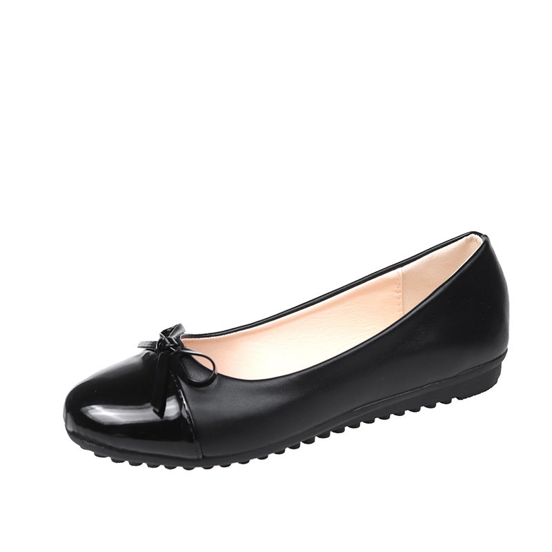 Damen nan verführerische Ballerina-Pumps mit Lackkappenvorderteil und gepolsterter Komfortsohle Drune