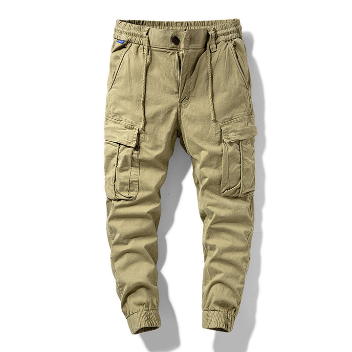 Herren Cargo-Jogginghose im Utility-Style mit Tunnelzugbund, Multifachtaschen und gerippten Bündchen Drune