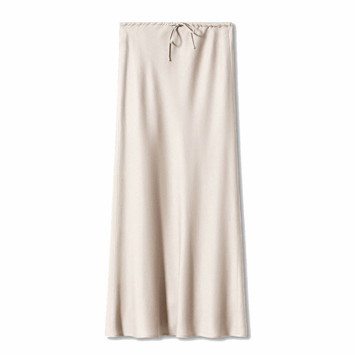 Damen Maxi-Rock mit elastischemBund und seitlicher Bindegurt Drune