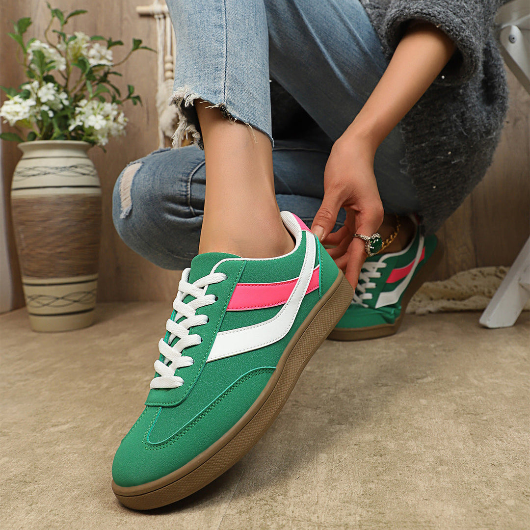 Damen Sportliche Sneakers mit atmungsaktivem Textil-Obermaterial und rutschfester Sohle Drune