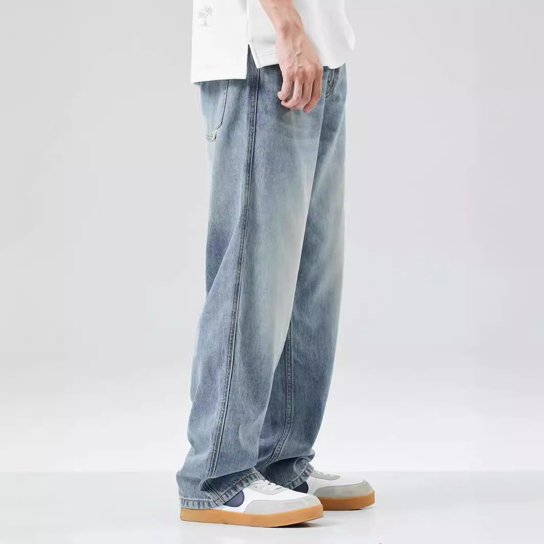 Herren Weitgeschnittene Jeans mit hohem Bund Drune