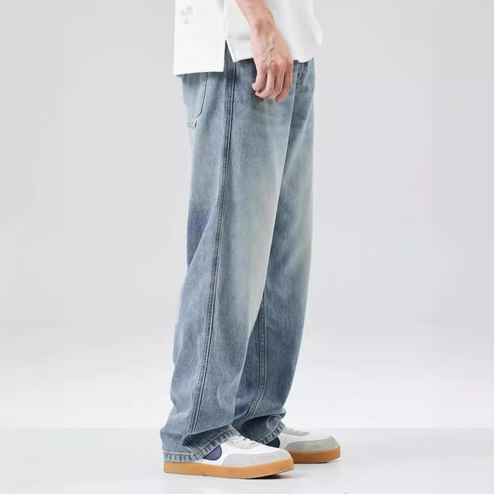 Herren Weitgeschnittene Jeans mit hohem Bund Drune