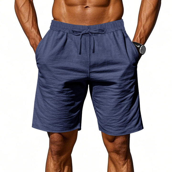 Herren nan lässige Baumwollmix Freizeitshorts mit elastischem Bund und Seitentaschen Drune