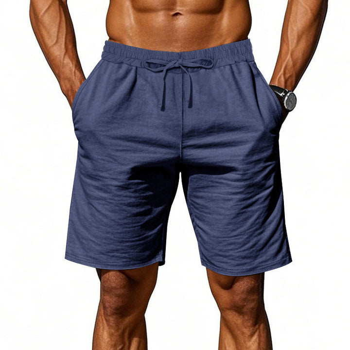 Herren nan lässige Baumwollmix Freizeitshorts mit elastischem Bund und Seitentaschen Drune