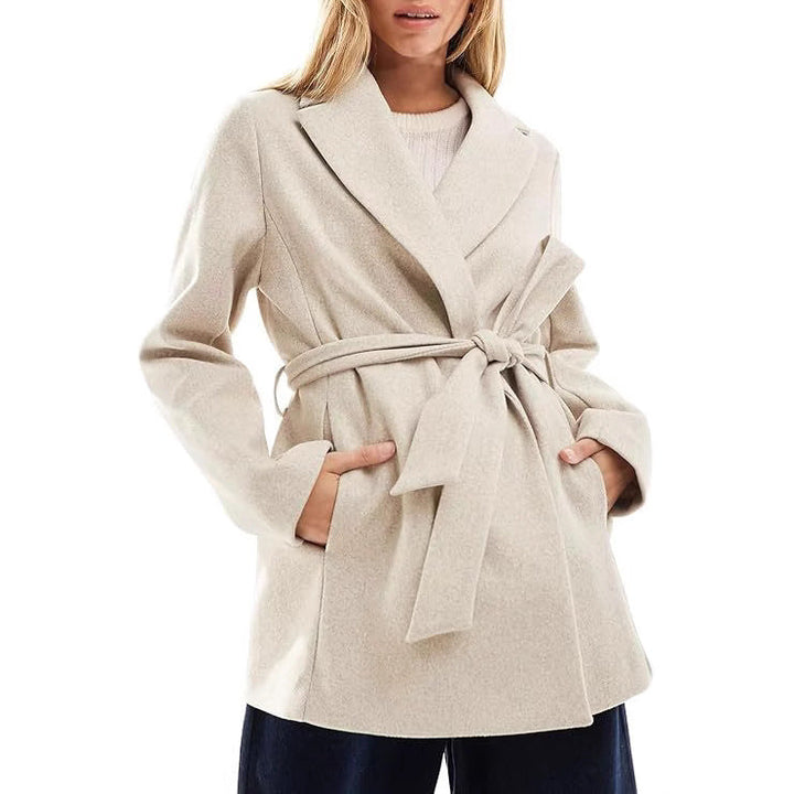 Drune | Frauen Elegante Wickeljacke Bequeme Passform
