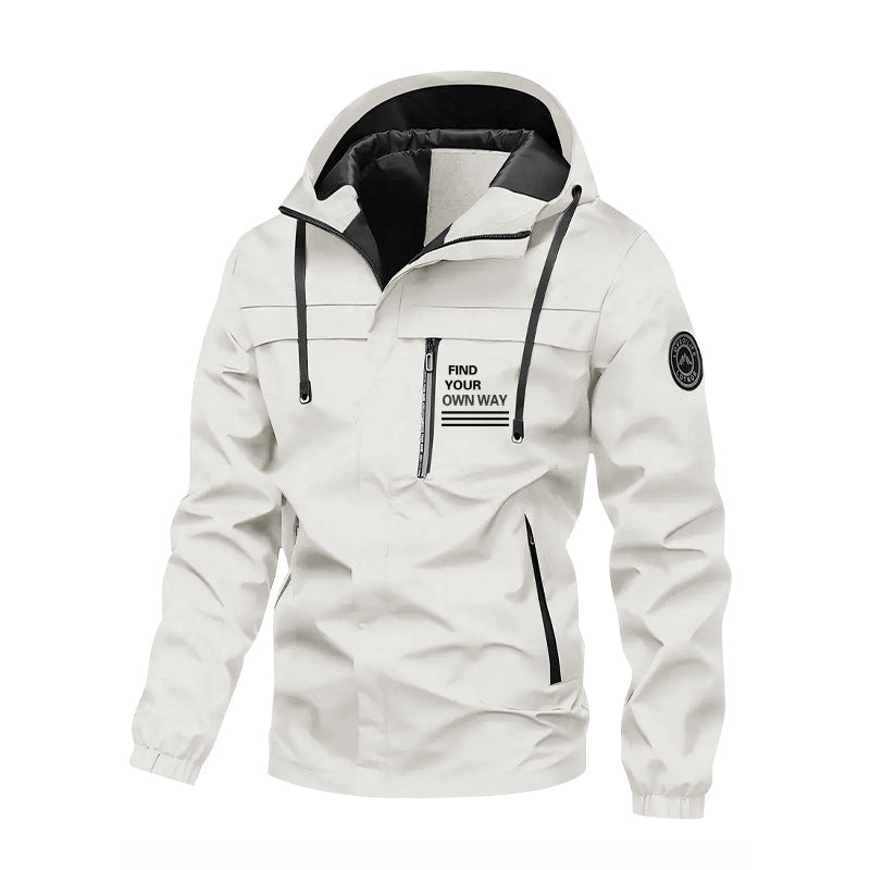 Herren Funktionsjacke mit hohem Kragen Drune