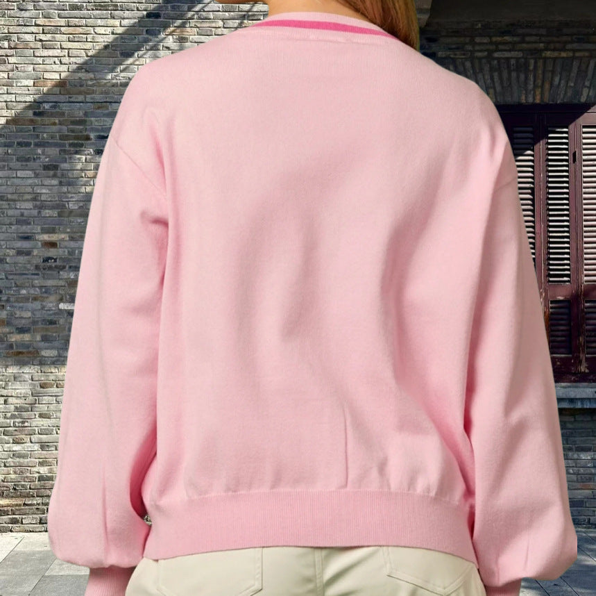 Damen Strickjacke mit funkelnden Details und raffinierten Schleifen Drune