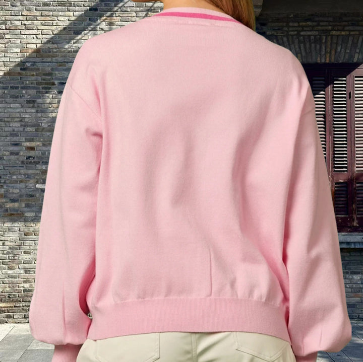 Damen Strickjacke mit funkelnden Details und raffinierten Schleifen Drune